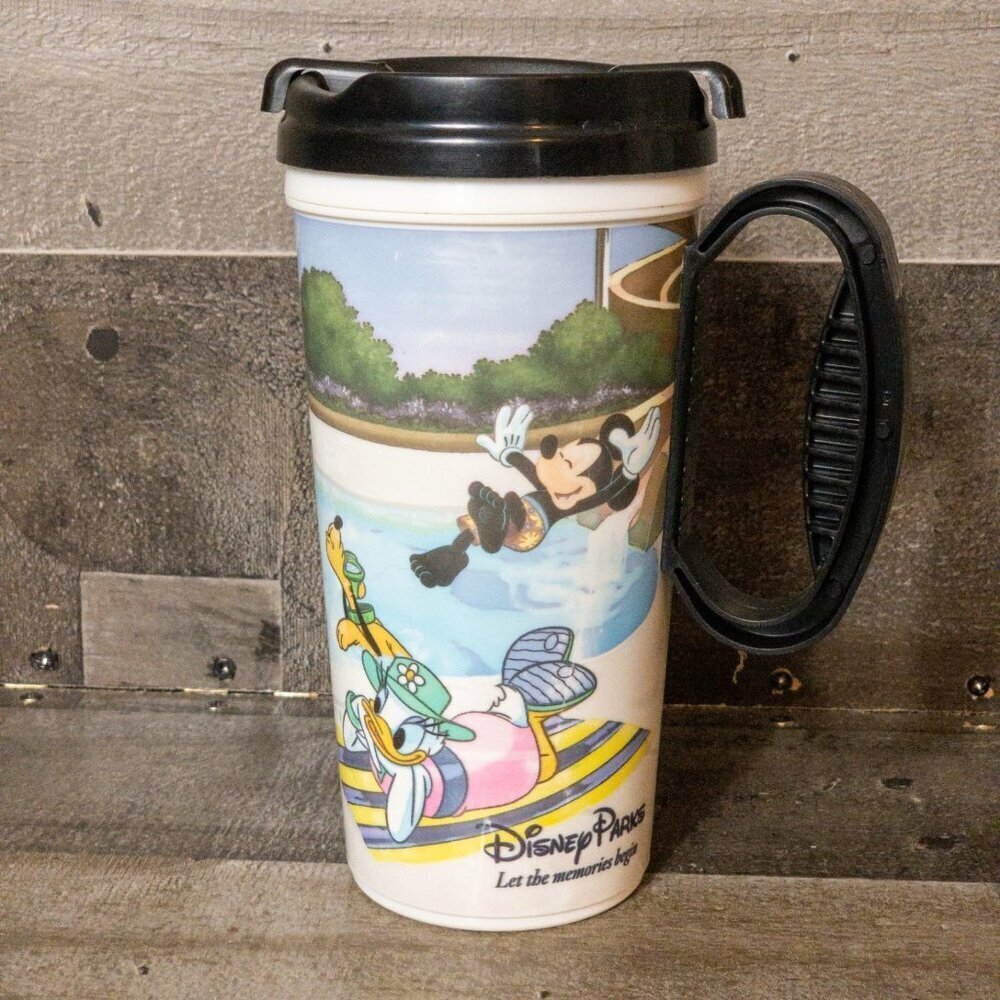 DISNEY PARKS VINTAGE WHIRLEY INSULATED CUP 16 oz MICKEY MINNIE GOOFY DONALD DUCK - Picture 9 of 9